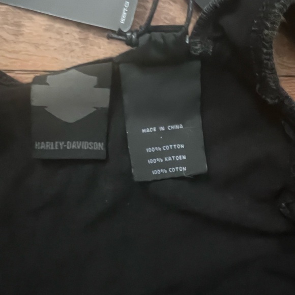 Harley-Davidson® Women's Back Strap Snow Wash Casual Dress, Black - Picture 9 of 12